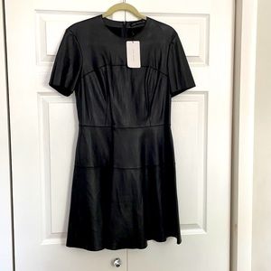 Zara faux leather Mini dress